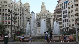 European Spanish city Valencia short 4K footage you can use for free