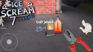 Ice Scream 7 Friends lis Fan Made Gameplay With Secret Jetpack Ending || Ice Scream 7 Fan Made