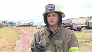 Train derailed in Bridger Montana