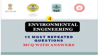 KERALA PSC CIVIL |AE|OVERSEER|DRAFTSMAN| ENVIRONMENTAL ENGINEERING| REPEATED QUESTIONS CE| 2020