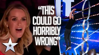 Daredevil stuns with UNBELIEVABLE hoop-jumping! | Unforgettable Audition | Britain's Got Talent