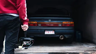 INSTALLING THE MANUAL SHIFTER // HONDA PRELUDE MANUAL SWAP