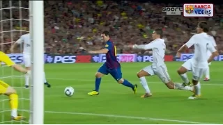 The day Cristiano celebrated Messi's Goal by sliding on his knees.