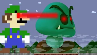 8BIT-ANI: God Mode Luigi vs the Giant Zombie Goomba Maze