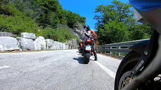 Prime pieghe dal Lago Maggiore.  La nuova Yamaha MT 09 di Luca! 🔥