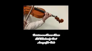 Tchaikovsky : Variation on a Rococo Ver.4 Arranged for Viola
