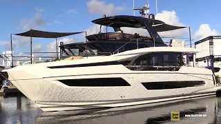 2021 Prestige X70 Luxury Yacht Walkaround Tour - 2020 Fort Lauderdale Boat Show