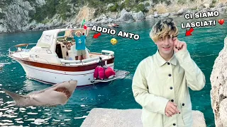 ANTO È SCAPPATO VIA CON UNA BARCA E SI PERDE IN MEZZO AL MARE! VINCI È TRISTE!! *addio*