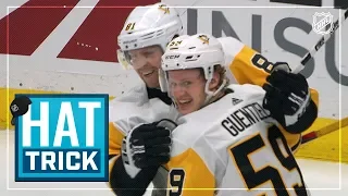 Jake Guentzel leads the way with the hat trick