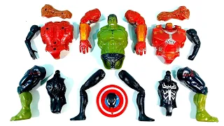 Merakit Mainan Hulk Buster, Hulk Smash, Siren Head, Venom Avengers Superhero Toys