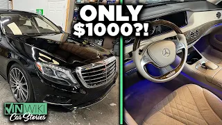 We really bought this S Class for $1,000!!!