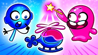 Pink VS Blue Song🩵💗  | Compilation of funny songs for kids