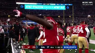 49ers wave goodbye to Cowboys fans😬