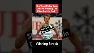 Sha’Carri Richardson Stays Hot With A Win In 100m Race At Zurich Diamond League