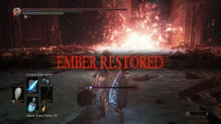 Dark Souls 3 Ashes of Ariandel Sister Friede NG+3 Sorcerer with Friede's Great Scythe