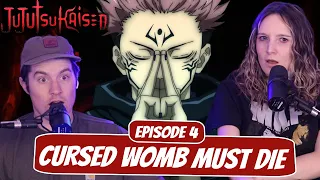 DOMAIN EXPANSION?! | Jujutsu Kaisen Newlyweds Reaction | Ep 4, "Cursed Womb Must Die"