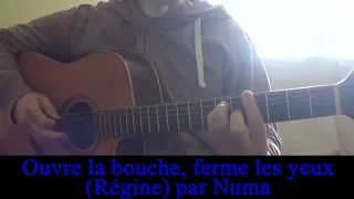 Ouvre la bouche, ferme les yeux (Régine /  Serge Gainsbourg) cover guitare voix Reprise1967