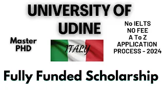 University of Udine | University of Udine Italy | Apply Online | Scholarships | No IELTS | No Fee