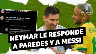 La insólita respuesta de Neymar a un posteo de Paredes y Messi | Telemundo Deportes