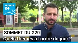 Ouverture du Sommet du G20 : quels sont les grands thèmes à l'ordre du jour ? • FRANCE 24