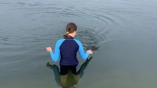 Evening swimming with the otter, yes, again