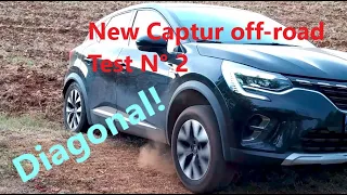 2. New Renault Captur off road: Hill start diagonal test (episode 2)