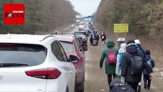 Zeitraffer-Video zeigt Verzweiflung der Flüchtenden an der polnisch-ukrainischen Grenze