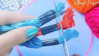 It's So Beautiful !! Lovely Craft Idea With Embroidery Floss | DIY Easy Embroidery Floss Dolls