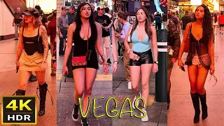 Fremont Street Las Vegas People Watching | April 2024 | Episode 11