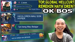 GG LAH HAYA OREN MAU SOK HYPER ! GILA HAYABUSA GW DI REMEHIN TOP GLOBAL HELLCURT ! - Mobile Legends