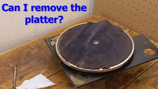 Gramophone Platter Removal