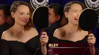 Daisy Ridley on the Jimmy Kimmel show (2017)
