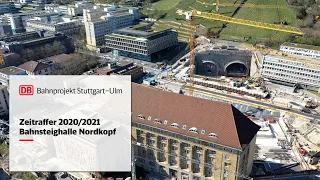 Bahnsteighalle Nordkopf – Zeitrafferfilm 2020/2021