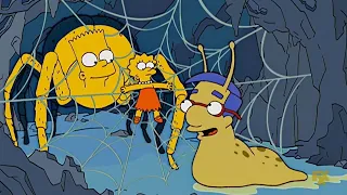Bart turns into a spider and Milhouse is a snail [The Simpsons]