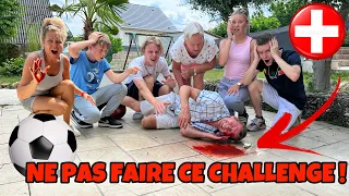 NE PAS FAIRE LE CHALLENGE DU BALLON ! Chris se blesse !