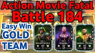action movie tower fatal | battle 184 | gold team | talent tree setting | mk mobile