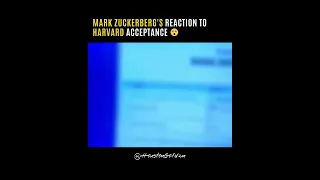 Zuckerberg's reaction to Harvard acceptance
