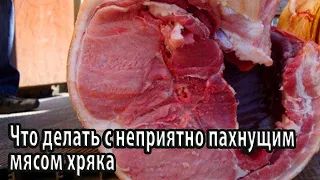 Что делать с неприятно пахнущим мясом хряка