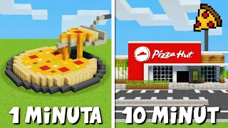 Poprosiłem 10 LOSOWYCH OSÓB aby zbudowali PIZZERIĘ w MINECRAFT!