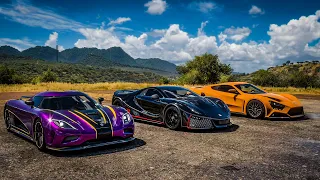 Forza Horizon 5 Drag race: GTA Spano vs Koenigsegg Agera vs Zenvo ST1