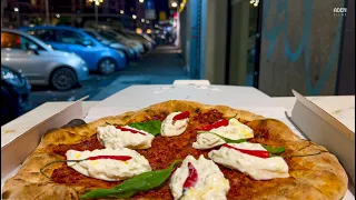 Busy Gourmet Pizzeria in Sicily - Street Food in Italy