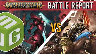 NEW Soulblight Gravelords vs Slaves to Darkness Age of Sigmar 3rd Edition Battle Report Ep 187
