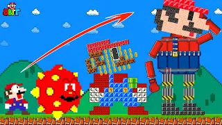 Super Mario Bros. but what if Mario can Upgrade himself: Mario to Mario Robot | Game Animation