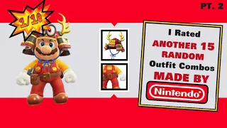 I RATED another 15 OUTFIT COMBOS made by NINTENDO in Super Mario Odyssey