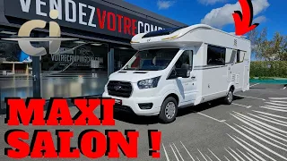 Camping car profilé CI 74 XT 2022 - Maxi salon et 6 couchages ! Lits superposés arrières