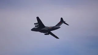 China's Y-20 transport aircraft displayed at Airshow China in Zhuhai