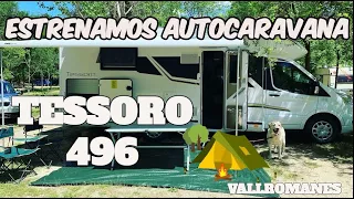 ESTRENAMOS AUTOCARAVANA!! PASAMOS DOS DIAS EN UN CAMPING RODEADOS DE NATURALEZA 🌲🐕🚐 TESSORO 496