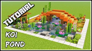 How To Build A Koi Pond | Minecraft Tutorial