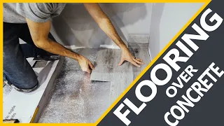 How to Install Vinyl or Laminate Floors in a Basement (Over a Concrete Slab)