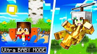 It's IMPOSSIBLE to die in Minecraft ULTRA BABY MODE